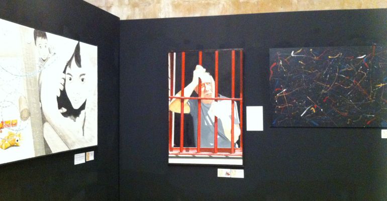 Algunes de les obres de l'exposició. Algunes de les obres de l'exposició.