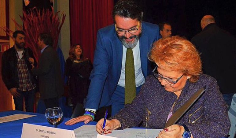 Visita de Ángeles Pedraza a Brunete Visita de Ángeles Pedraza a Brunete