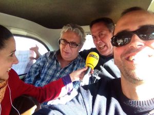 Leo Harlem y Sinacio junto a Jorge Todolí y Elena Jiménez en el Seiscientos de 'Hoy por Hoy Madrid'. Leo Harlem y Sinacio junto a Jorge Todolí y Elena Jiménez en el Seiscientos de 'Hoy por Hoy Madrid'.