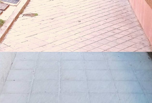 Arriba, estado del acerado en los números 2 y 3 de la Plaza de Mora; Abajo, estado del acerado en los números 1 y 4 de la Plaza de Mora, en Talavera de la Reina (Toledo) Arriba, estado del acerado en los números 2 y 3 de la Plaza de Mora; Abajo, estado del acerado en los números 1 y 4 de la Plaza de Mora, en Talavera de la Reina (Toledo)