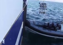 Una patrullera de Gibraltar embiste al buque oceanográfico español