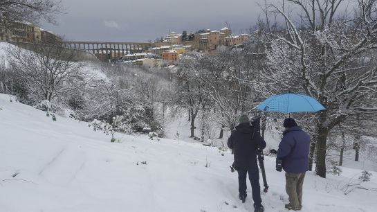 Imágenes del rodaje en la ciudad de Segovia Imágenes del rodaje en la ciudad de Segovia