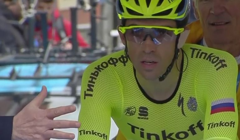 Contador durante la última contrarreloj de la Vuelta al País Vasco Contador durante la última contrarreloj de la Vuelta al País Vasco