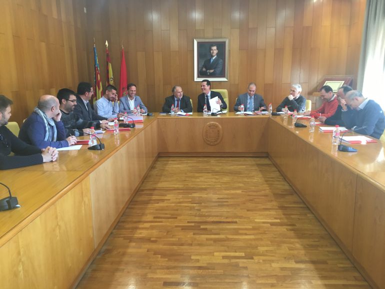 Reunión de alcaldes de la comarca Reunión de alcaldes de la comarca