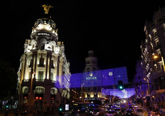 El habitual tráfico de la Gran Vía será restringido en Navidad. El habitual tráfico de la Gran Vía será restringido en Navidad.