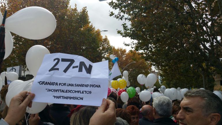 Momento de la manifestación. Momento de la manifestación.