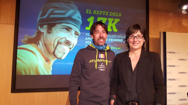 Ferran Teixidó en la presentació del repte 17K. Ferran Teixidó en la presentació del repte 17K.