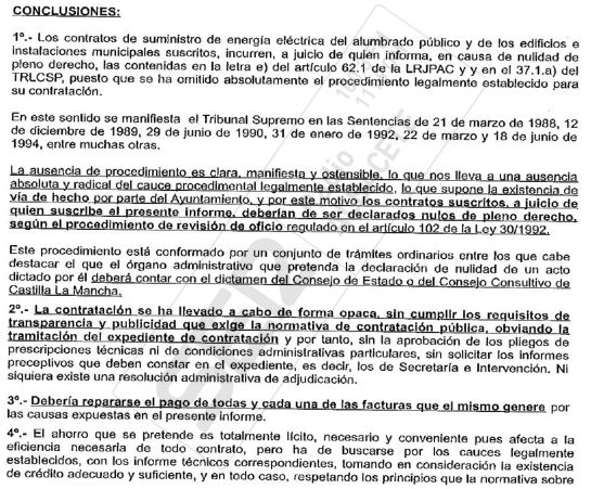 Conclusiones del informe de la Secretaria Municipal Conclusiones del informe de la Secretaria Municipal