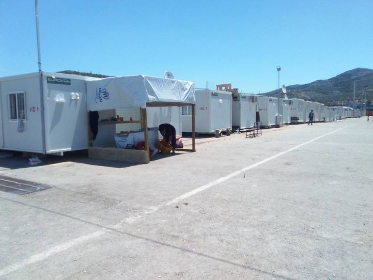Campamento de refugiados en Grecia Campamento de refugiados en Grecia