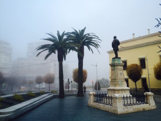 La niebla cubre Badajoz La niebla cubre Badajoz