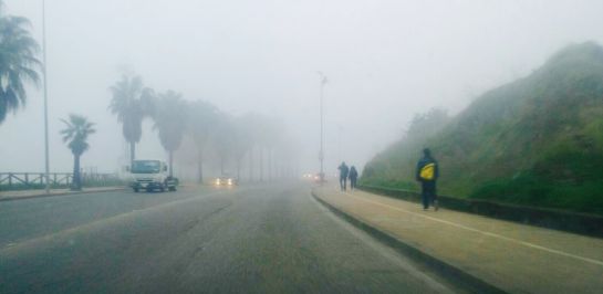 La niebla cubre Badajoz La niebla cubre Badajoz