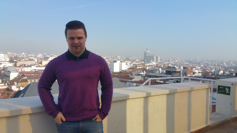 David Enguita en la terraza de la Ser David Enguita en la terraza de la Ser