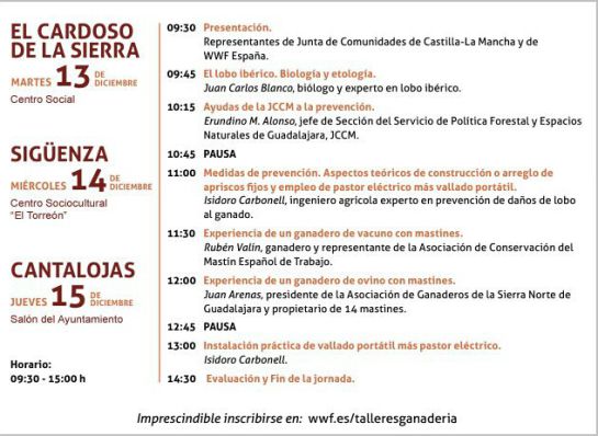 Se celebra en Guadalajara un taller para la coexistencia del lobo y de la ganadería: Se celebra en Guadalajara un taller para favorecer la coexistencia del lobo y de la ganadería Se celebra en Guadalajara un taller para la coexistencia del lobo y de la ganadería: Se celebra en Guadalajara un taller para favorecer la coexistencia del lobo y de la ganadería