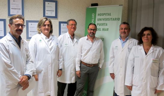Julio Pastorín, Auxiliadora Mazuecos, Manuel Ceballos, Carlos Carrillo, Juan Soto y Lourdes Benítez (de izq a derecha) Julio Pastorín, Auxiliadora Mazuecos, Manuel Ceballos, Carlos Carrillo, Juan Soto y Lourdes Benítez (de izq a derecha)