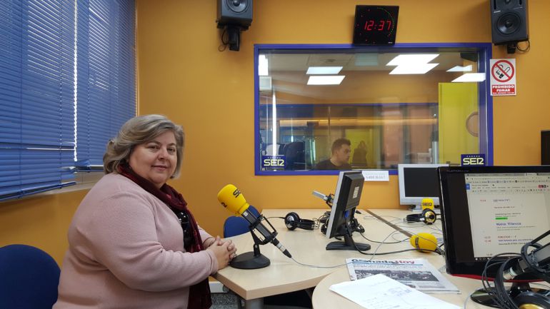 Clara Aguilera, europarlamentaria socialista, en Radio Granada Clara Aguilera, europarlamentaria socialista, en Radio Granada