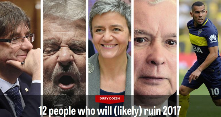 La portada de la revista on Puigdemont apareix com un dels personatges que poden ensorrar l'any La portada de la revista on Puigdemont apareix com un dels personatges que poden ensorrar l'any