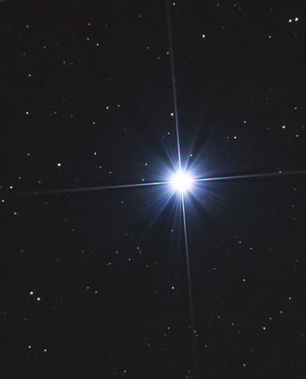 Foto de la estrella Espiga. Foto de la estrella Espiga.