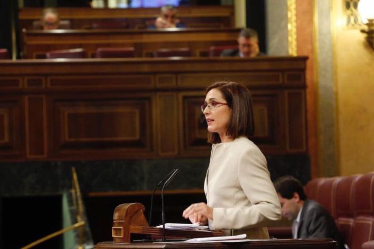 La diputada Aurora Flórez durante una intervención en el Congreso