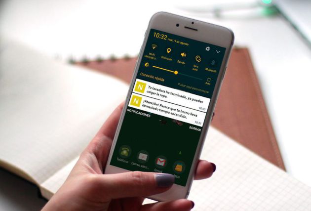 El dispositivo NUbINGS envía alertas al teléfono móvil El dispositivo NUbINGS envía alertas al teléfono móvil