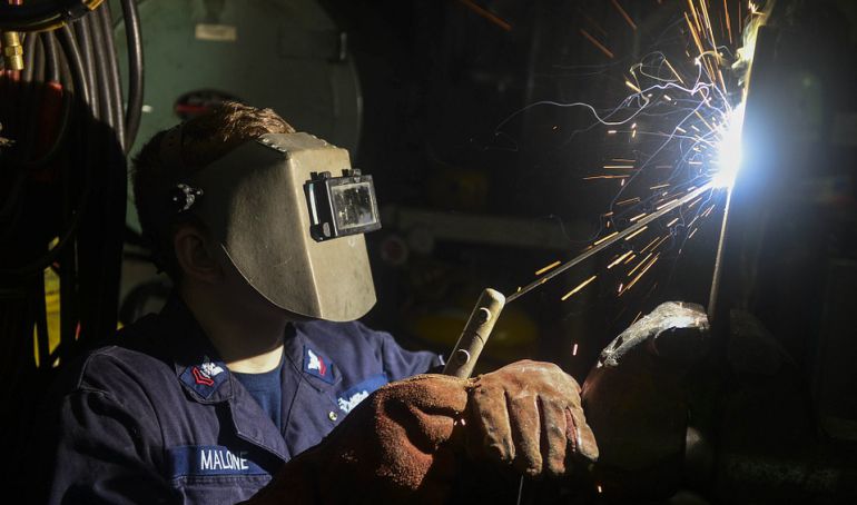 Trabajo de soldadura en el que se ha se ha formado el alumnado de la escuela taller de la Ribera Alta Trabajo de soldadura en el que se ha se ha formado el alumnado de la escuela taller de la Ribera Alta