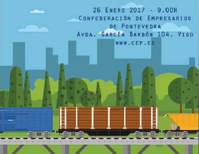 Cartel del Foro sobre "La Vertebración de la Eurorregión a través del ferrocarril" Cartel del Foro sobre "La Vertebración de la Eurorregión a través del ferrocarril"