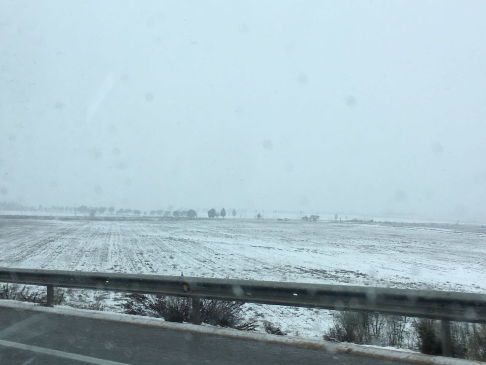 Estampa nevada en la provincia de Albacete Estampa nevada en la provincia de Albacete