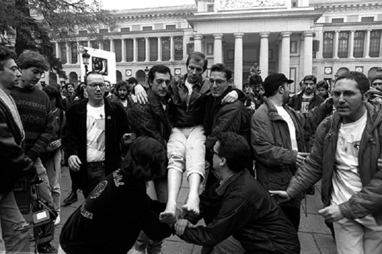 Pepe Espaliú en Madrid en 1992 Pepe Espaliú en Madrid en 1992