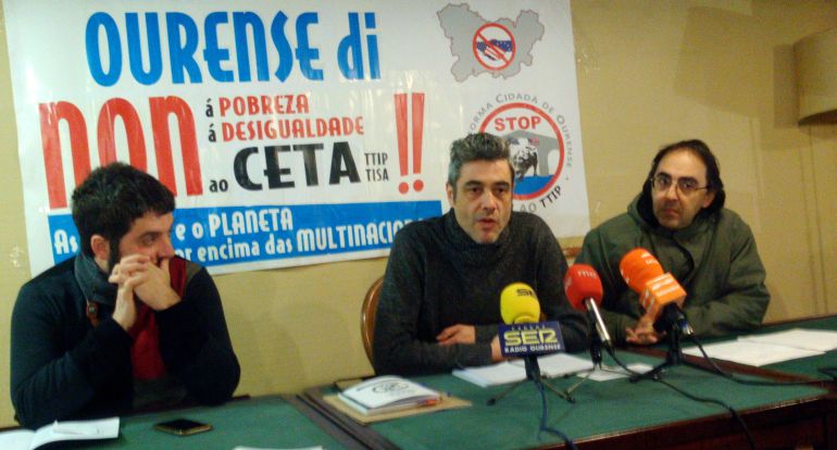 Rueda de presentación de la manifestación "Non ao CETA" Rueda de presentación de la manifestación "Non ao CETA"