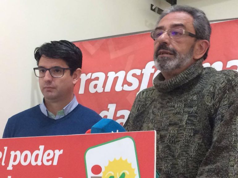 Pedro García y Manuel Baena durante la comparecencia de prensa Pedro García y Manuel Baena durante la comparecencia de prensa