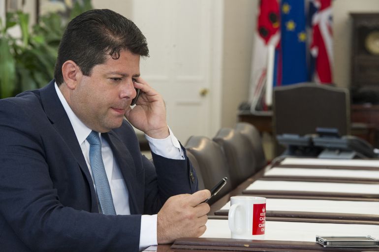 Fabian Picardo, Ministro principal de Gibraltar Fabian Picardo, Ministro principal de Gibraltar