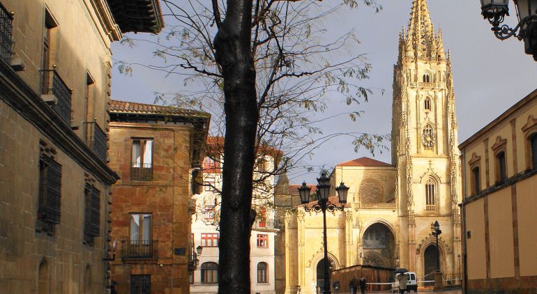 Para César García de Castro y Sergio Ríos, antes del s.XII, sólamente existía una comunidad de carácter monástico en lo que ahora es Oviedo Para César García de Castro y Sergio Ríos, antes del s.XII, sólamente existía una comunidad de carácter monástico en lo que ahora es Oviedo