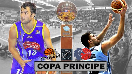 Cartel de la final de una Copa Príncipe entre Palencia y Breogán Cartel de la final de una Copa Príncipe entre Palencia y Breogán