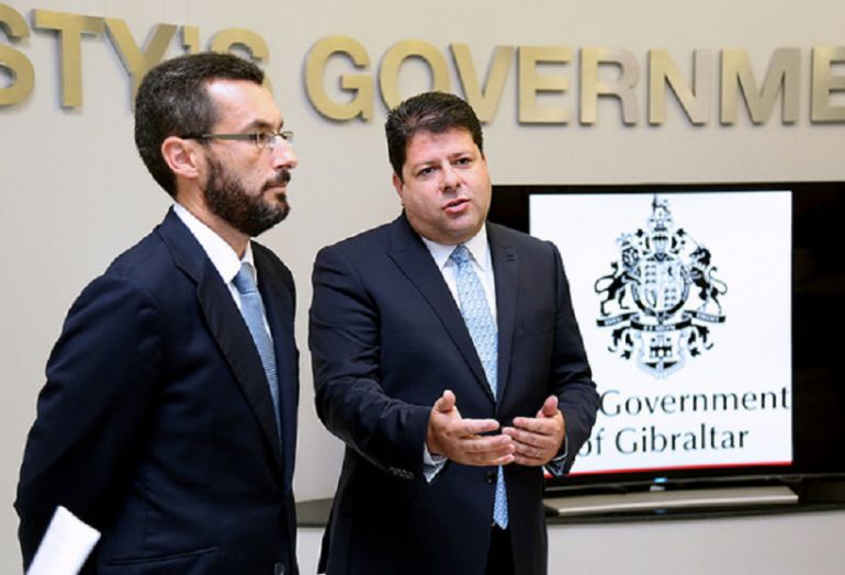 Juan Franco y Fabián Picardo en un encuentro anterior Juan Franco y Fabián Picardo en un encuentro anterior
