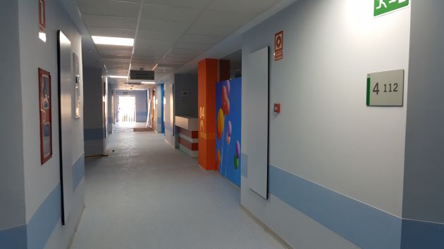 Planta 4ª, ya reformada a falta solo de limpieza, en el antiguo hospital de Traumatología de Granada Planta 4ª, ya reformada a falta solo de limpieza, en el antiguo hospital de Traumatología de Granada