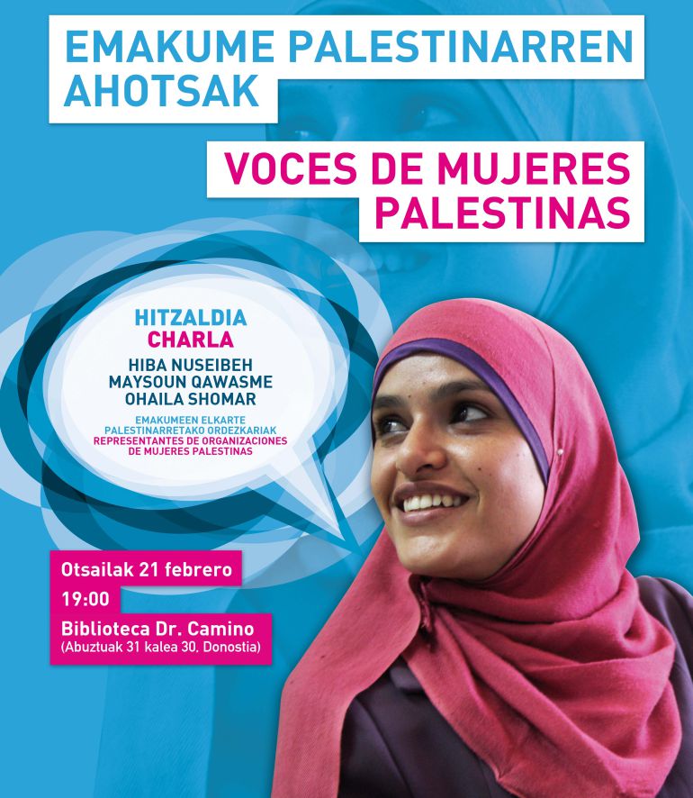 Voces de mujeres palestinas en Donostia Voces de mujeres palestinas en Donostia