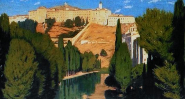 Cuenca desde el puente de San Antón, Rusiñol, 1916. Cuenca desde el puente de San Antón, Rusiñol, 1916.