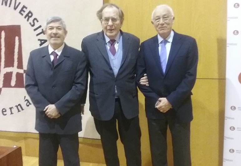 Francisco Menargues, Ramón Tamames y Francisco Borja