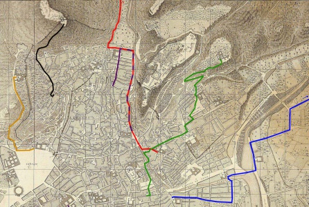 Recreación de las principales "vías sacras" de Granada, desde el siglo XVII hasta ahora Recreación de las principales "vías sacras" de Granada, desde el siglo XVII hasta ahora