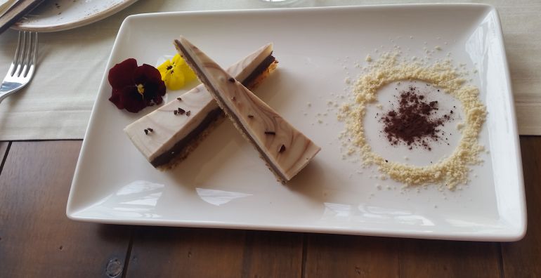 Tarta de chocolate del Lével Veggie Bistro. Tarta de chocolate del Lével Veggie Bistro.