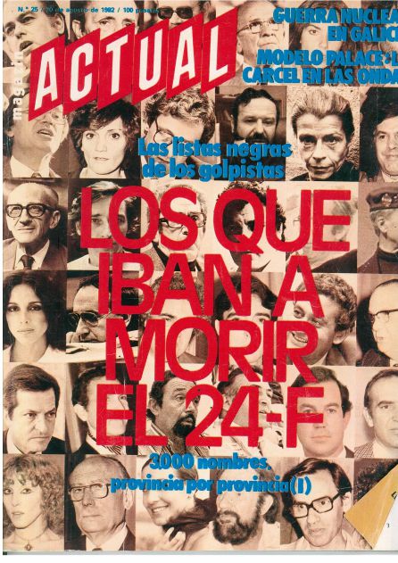 Portada de la revista Actual Portada de la revista Actual