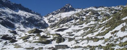 Ubicación del refugio 'Laguna Grande' en Gredos Ubicación del refugio 'Laguna Grande' en Gredos