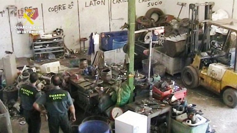 Imagen de archivo de una operación contra el robo de cable de cobre llevada a cabo por la Guardia Civil de Guadalajara. Imagen de archivo de una operación contra el robo de cable de cobre llevada a cabo por la Guardia Civil de Guadalajara.