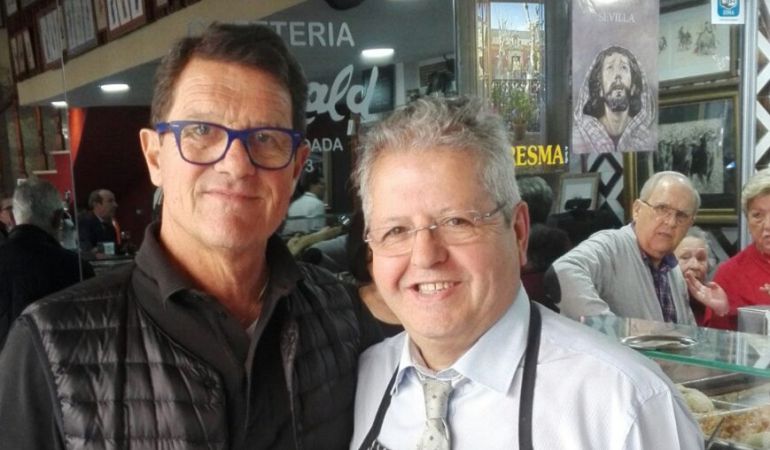 Fabio Capello en Sevilla Fabio Capello en Sevilla