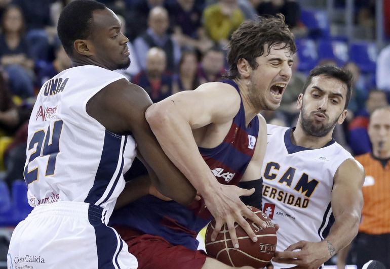 El UCAM se queda a las puertas de su primera victoria en el Palau El UCAM se queda a las puertas de su primera victoria en el Palau