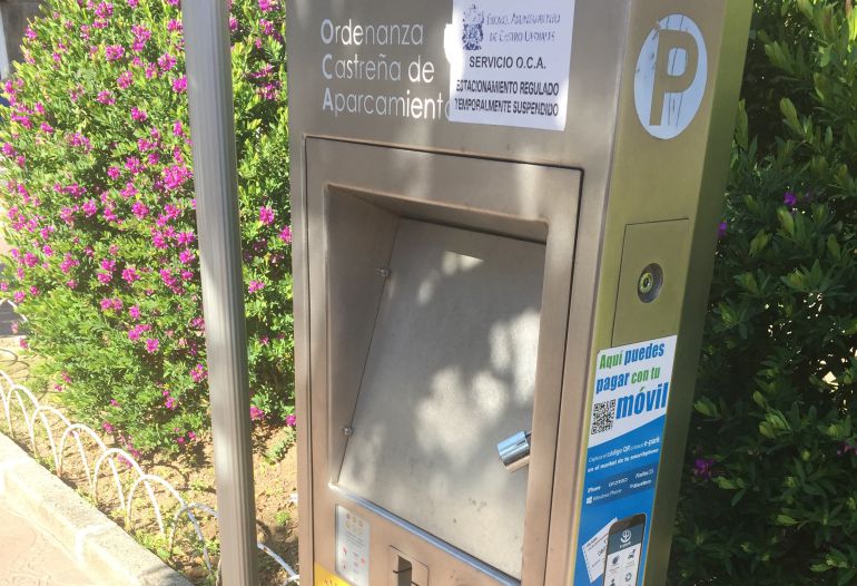 Parquímetro fuera de servicio. Parquímetro fuera de servicio.