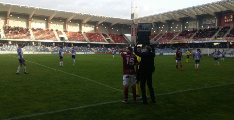 Cara victoria del Pontevedra ante el Valladolid B en Pasarón Cara victoria del Pontevedra ante el Valladolid B en Pasarón