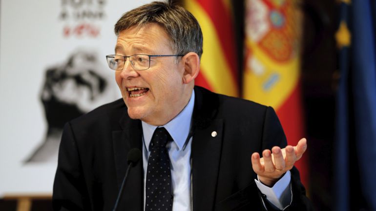 El president de la Generaliat Valenciana, Ximo Puig, a su llegada al desayuno informativo que ha tenido lugar en el Palau y en el que se ha referido, entre otras cuestiones, a la crisis del PSOE El president de la Generaliat Valenciana, Ximo Puig, a su llegada al desayuno informativo que ha tenido lugar en el Palau y en el que se ha referido, entre otras cuestiones, a la crisis del PSOE