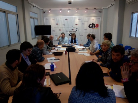 Los miembros de la ejecutiva de Chunta Aragonesista se reúnen en su Consello Nazional Los miembros de la ejecutiva de Chunta Aragonesista se reúnen en su Consello Nazional
