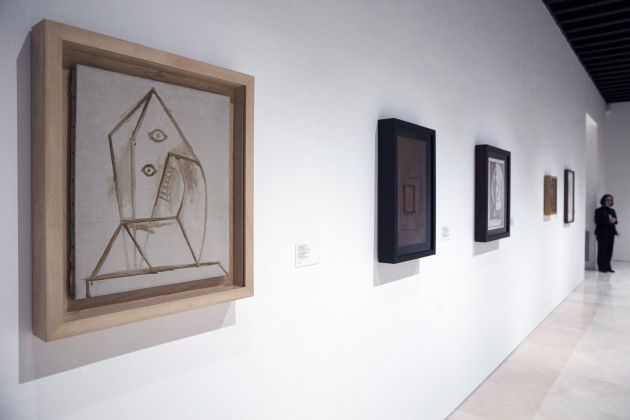 La obra "Cabeza sobre fondo beige" del artista Pablo Picasso, que forma parte de la colección permanente del Museo Picasso de Málaga que, catorce años después de su apertura, se reinventa con una nueva disposición de sus obras con la que se quiere incidir en el carácter didáctico y que incluye algunos préstamos de la Fundación Almine y Bernard Ruiz-Picasso para el Arte (FABA) La obra "Cabeza sobre fondo beige" del artista Pablo Picasso, que forma parte de la colección permanente del Museo Picasso de Málaga que, catorce años después de su apertura, se reinventa con una nueva disposición de sus obras con la que se quiere incidir en el carácter didáctico y que incluye algunos préstamos de la Fundación Almine y Bernard Ruiz-Picasso para el Arte (FABA)