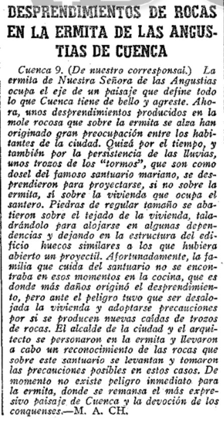 Noticia en Abc el 10 de noviembre de 1965. Noticia en Abc el 10 de noviembre de 1965.